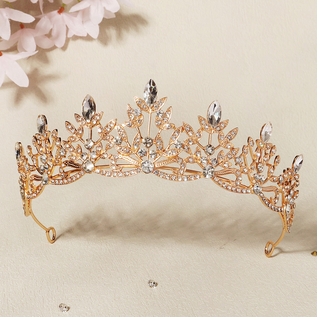 Latest Alloy Crown Wedding Bridal Hair Accessories Rhinestone Bridal Tiara Wedding fashion Hair Jewelry For women