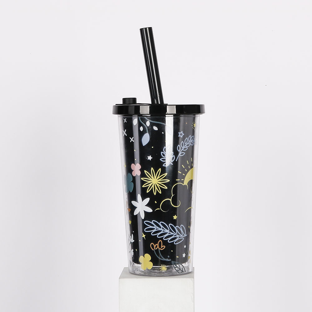 Wholesale New 2023 Bubble Tea Juice Tumbler With 14mm Boba Straw, Custom Logo Design Reusable Bubble Tumblers Manufacturer