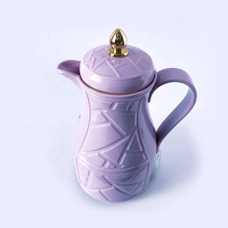 HUAXING Carafe Vacuum Flask Tea Pot Arabic  Glass Refill Coffee Carafe PHD-10 Purple Color