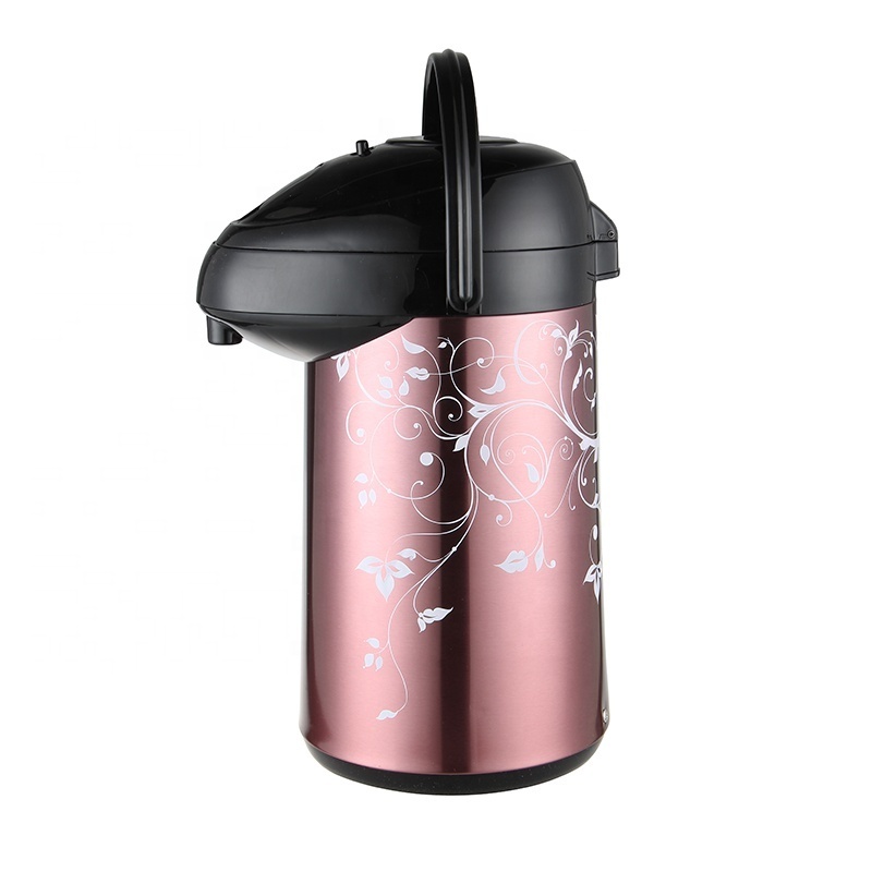 Brand HAPPY LION Glass Liner Thermos Air Pressure Pump Pot Hand Pressing Vacuum Flask Dispenser HXB Series