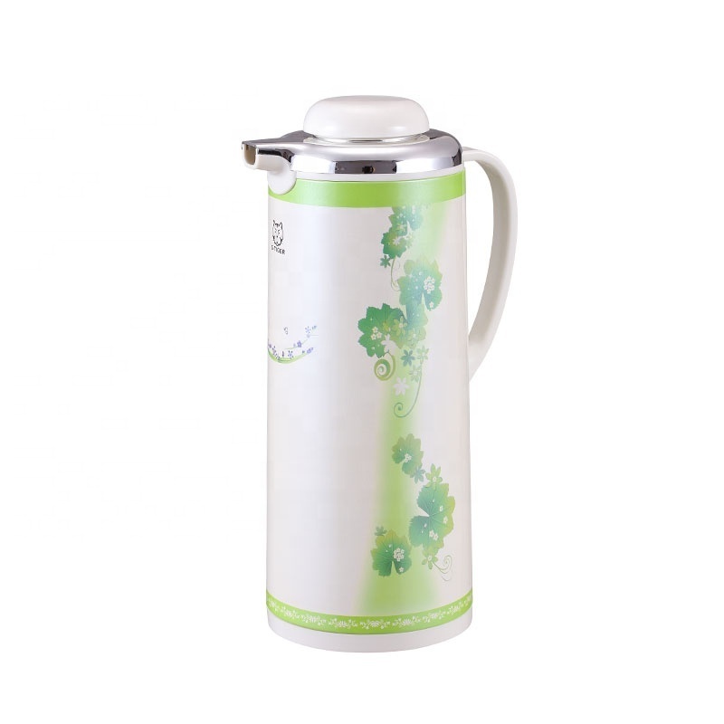 HAPPY LION Thermos Green Printing Thermal Carafe Vacuum Flask Tea Coffee Pot 8361-080#