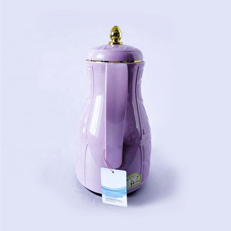 HUAXING Carafe Vacuum Flask Tea Pot Arabic  Glass Refill Coffee Carafe PHD-10 Purple Color