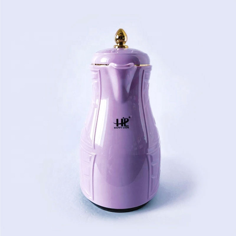 HUAXING Carafe Vacuum Flask Tea Pot Arabic  Glass Refill Coffee Carafe PHD-10 Purple Color