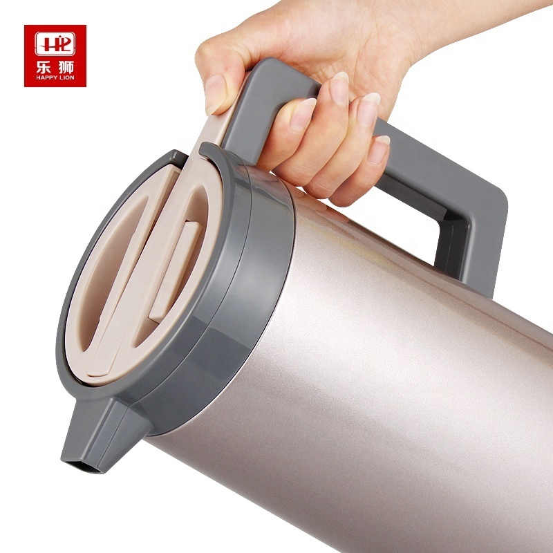 Happy Lion Hot & Cold Coffee  Tea Thermal Carafe Stainless Steel Double Walled Glass Refill Vacuum Flask Thermos Pot STF Series