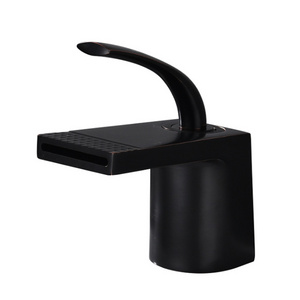 For bathroom and toilet basin faucet most popular and durable basin tap black colour cheap price brass type of water tap