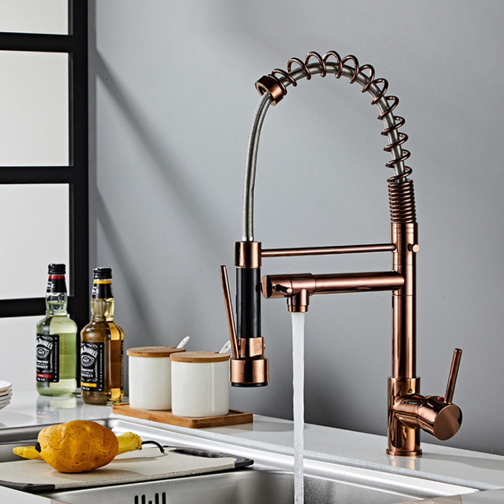 Kitchen usage water faucet in stock hot water tap on sale pull down mixer nice price sink kitchen faucet rose gold faucet