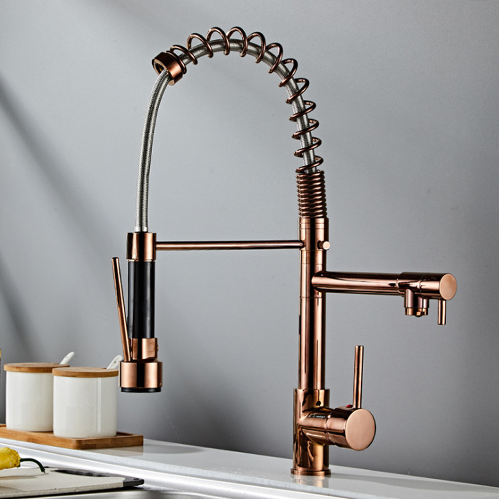 Kitchen usage water faucet in stock hot water tap on sale pull down mixer nice price sink kitchen faucet rose gold faucet