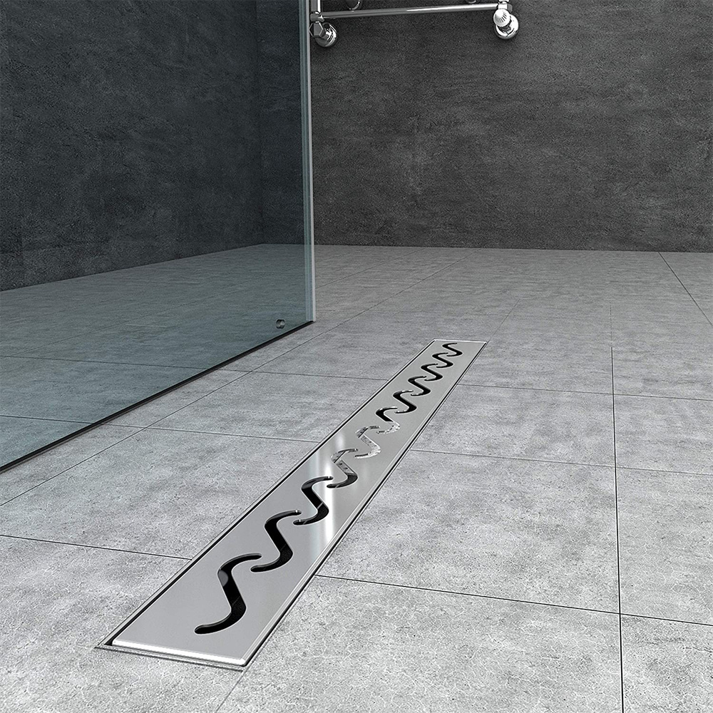 CE High quality linear floor drain best price bathroom tile insert linear shower channel drain SS316 floor drain seal