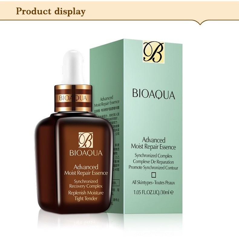 Bioaqua beauty moist Repair Essence dew serum Moisturizing Whitening pores tight tender brighten skin oil control miracle glow