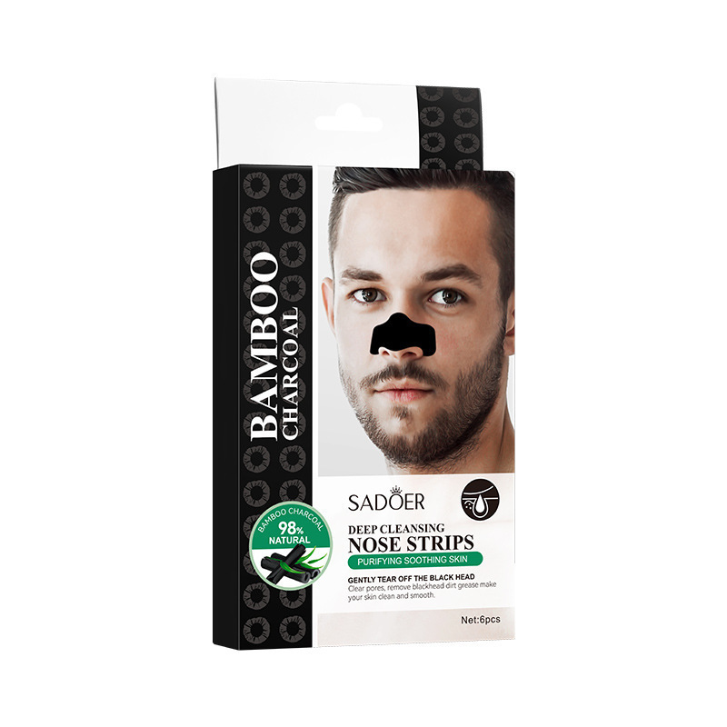 OEM Bamboo Charcoal Deep Cleansing Nose Strips For Men Plaster Strips Black Dot Remover Acne Peel Cleaning Patches