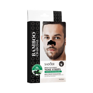 OEM Bamboo Charcoal Deep Cleansing Nose Strips For Men Plaster Strips Black Dot Remover Acne Peel Cleaning Patches