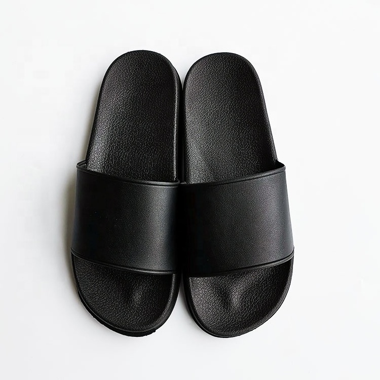 oem custom Women Outdoor plain Waterproof sliders slippers,Non-slip black arch support slider sandals with thick sole