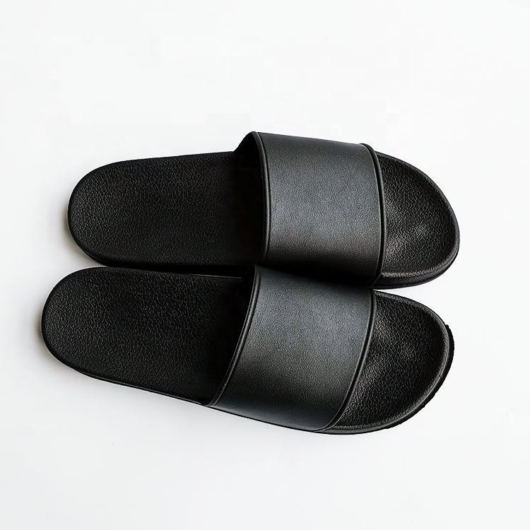 oem custom Women Outdoor plain Waterproof sliders slippers,Non-slip black arch support slider sandals with thick sole