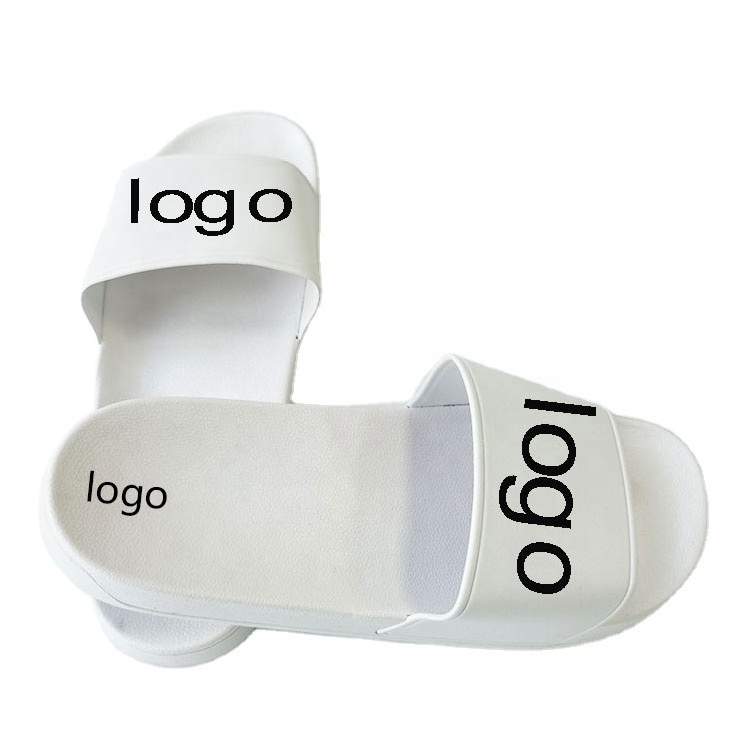 2023 Low MOQ Factory Hot Sale PVC Slippers Slides Slippers Custom Logo 3D Rubber Women Slide Footwear Rubber Slide