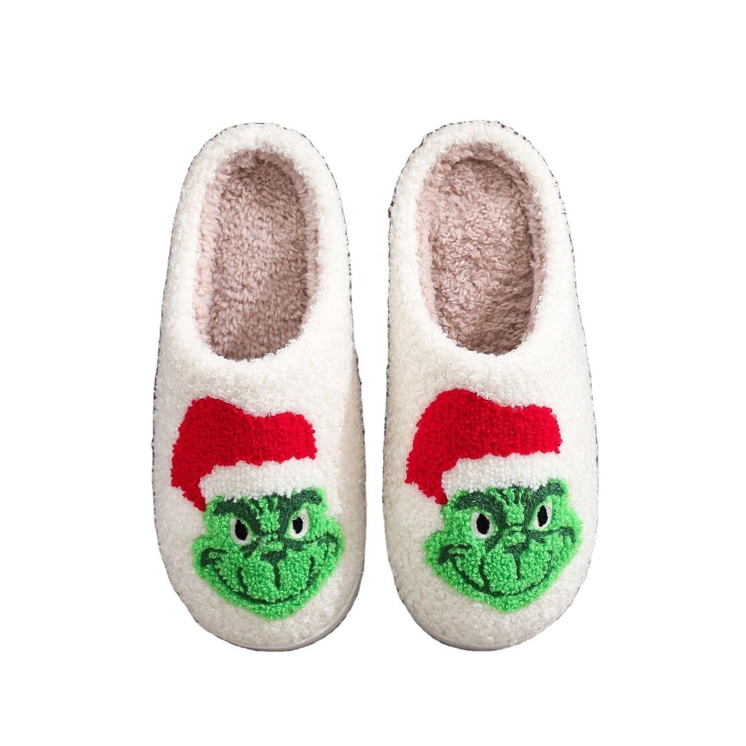 2023 New Design  Indoor Home Funny Warm Fluffy Skull Pumpkin Spooky Scream Holiday Christmas Halloween Slippers For Women Men