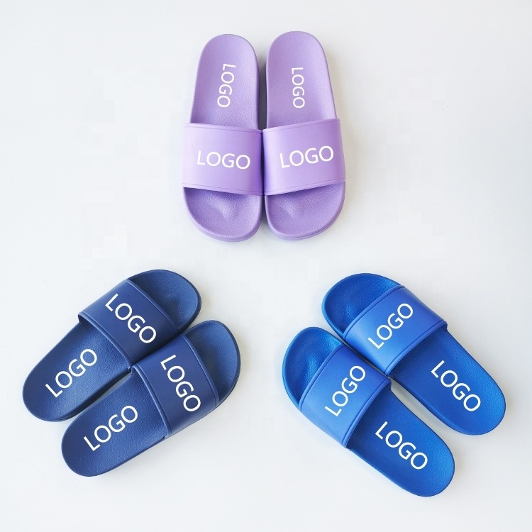 Wholesale sublimation luxury slippers slides custom logo designer shoes Fast Delivery custom embossed Hotel slides shoes logo