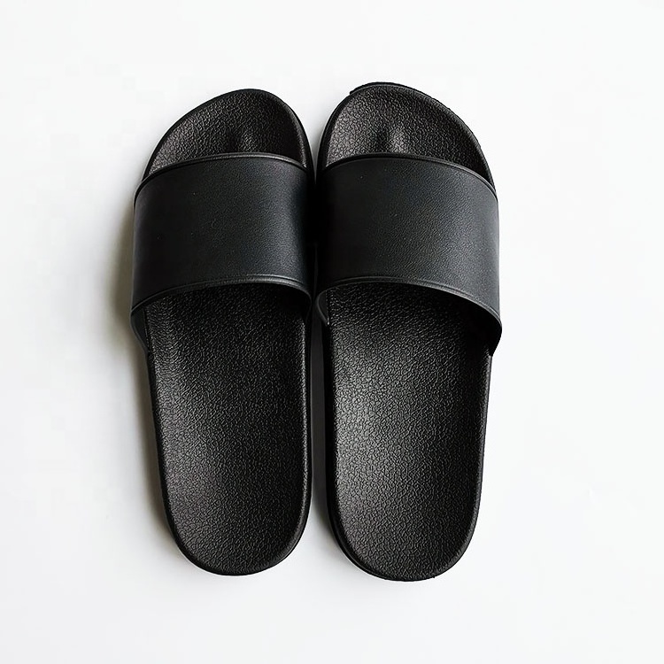 oem custom Women Outdoor plain Waterproof sliders slippers,Non-slip black arch support slider sandals with thick sole