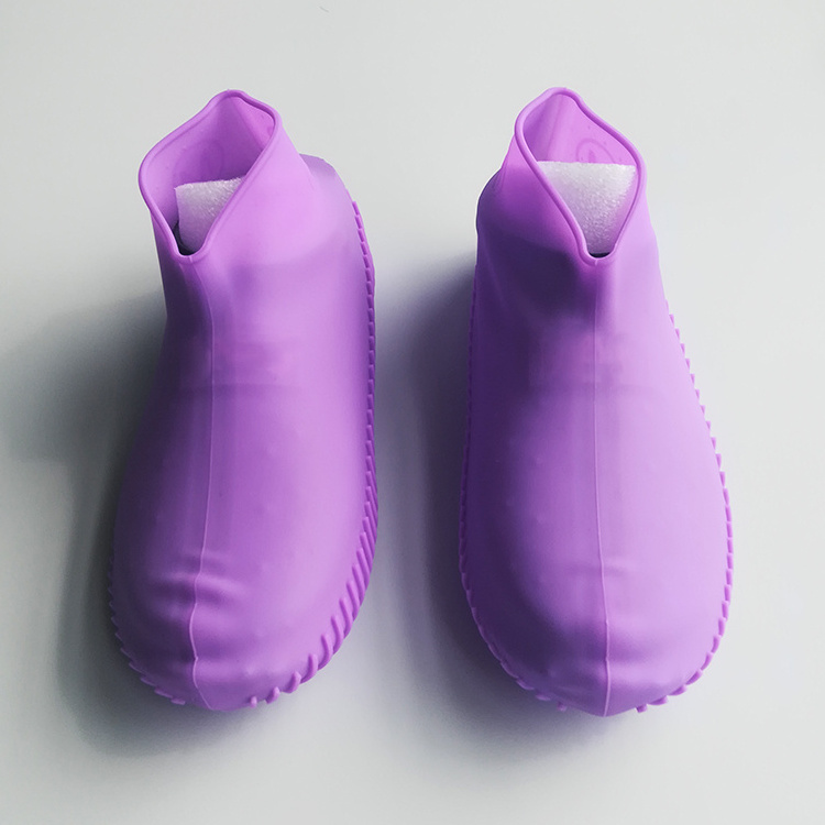 Anti slip Silicone Rubber rain boots Socks Safety Shoe Covers durable flexible silicone rain shoe cover