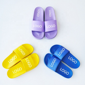 Wholesale sublimation luxury slippers slides custom logo designer shoes Fast Delivery custom embossed Hotel slides shoes logo