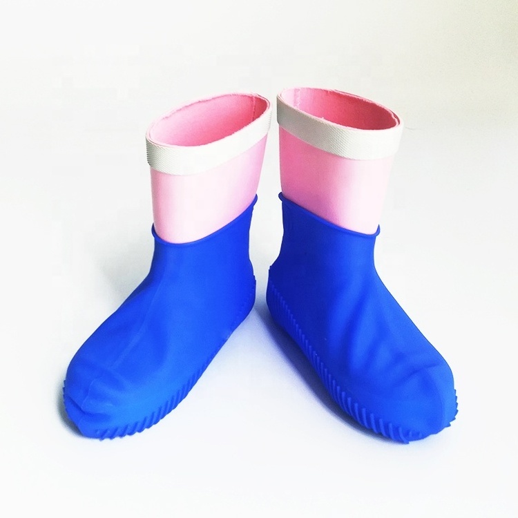 Anti slip Silicone Rubber rain boots Socks Safety Shoe Covers durable flexible silicone rain shoe cover