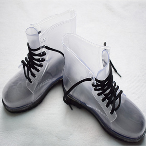 2018 best clear good quality custom womens pvc rain boots