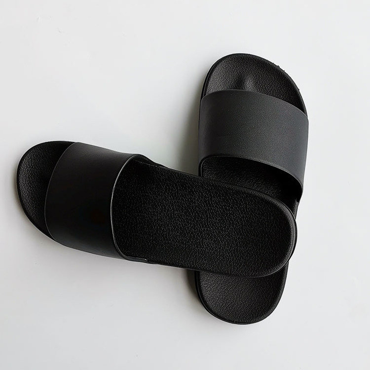 OEM Custom Black Slides Footwear Sandal PVC,Custom Logo Slippers Men Plain Blank Slide Sandal,Slippers Custom Logo Slide