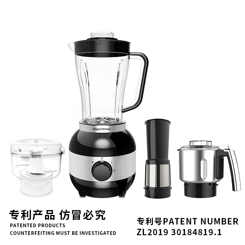 Happy Partner OEM Blender Mixer Juicer Cup Smoothie Electric Juicer Blender Multipurpose Mixer