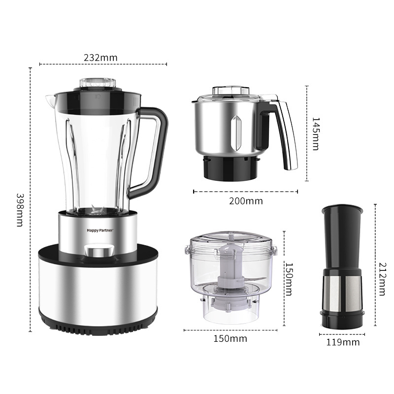 New Style Multifunctional Smoothies Shakes Grinder Blender Food Processor Combo 4 in 1 Electric Blender