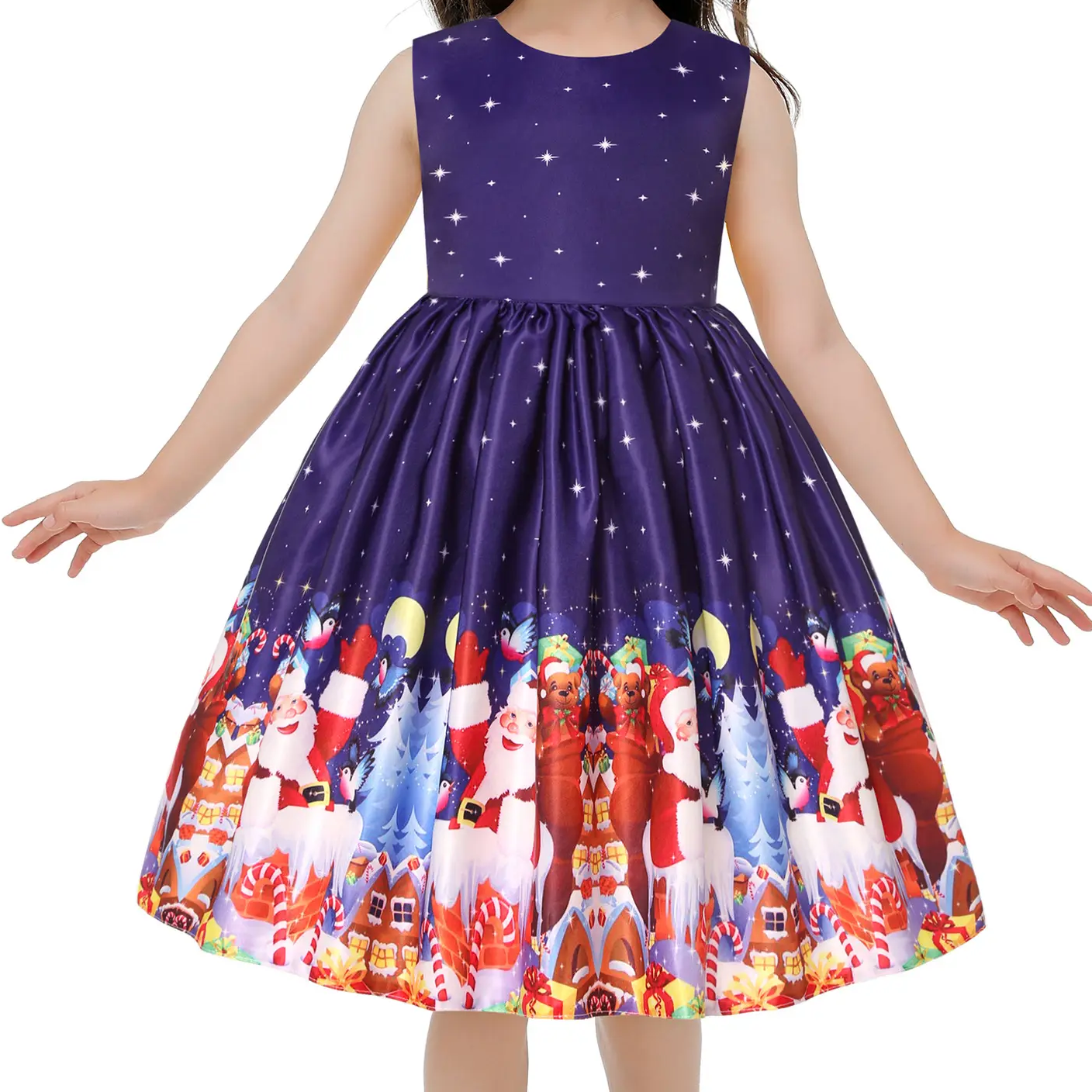 Girls Christmas Dresses Fancy Halloween Christmas Festival Party Dress for 2-9 Years Toddler Girls