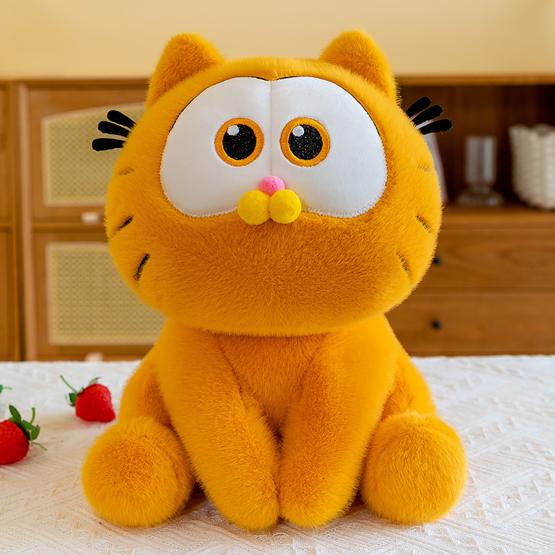 2024 New Big Angry Cat Soft Bed Garfield Cat Stuffed Doll Plush Toys