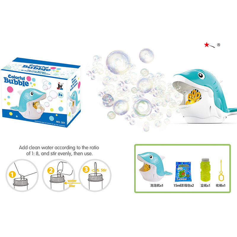 Wholesale Frog Penguin Bubble Automatic Machine Cute Animal Electric Bubble Toys Dolphin Bubble Gun