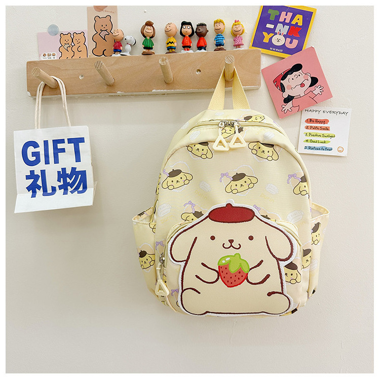 New Style Kawaii Plush Kuromi Book Backpack School Bags for Children Girls with Large Capacity