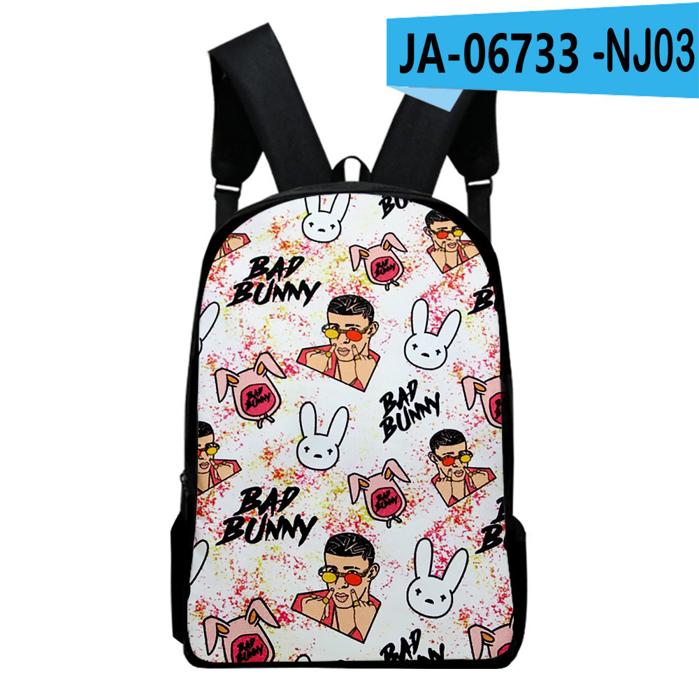 Hot Sale Cartoon Cute girls Student Waterproof Custom Bookbags Children School bags Bad Bunny Backpack