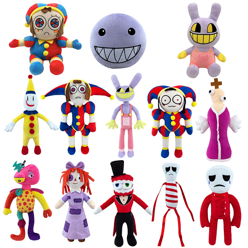 Peluches Joker Pomni Jax Clown The Amazing Digital Plush Cartoon Dolls Anime Digital Circus Stuffed Toys