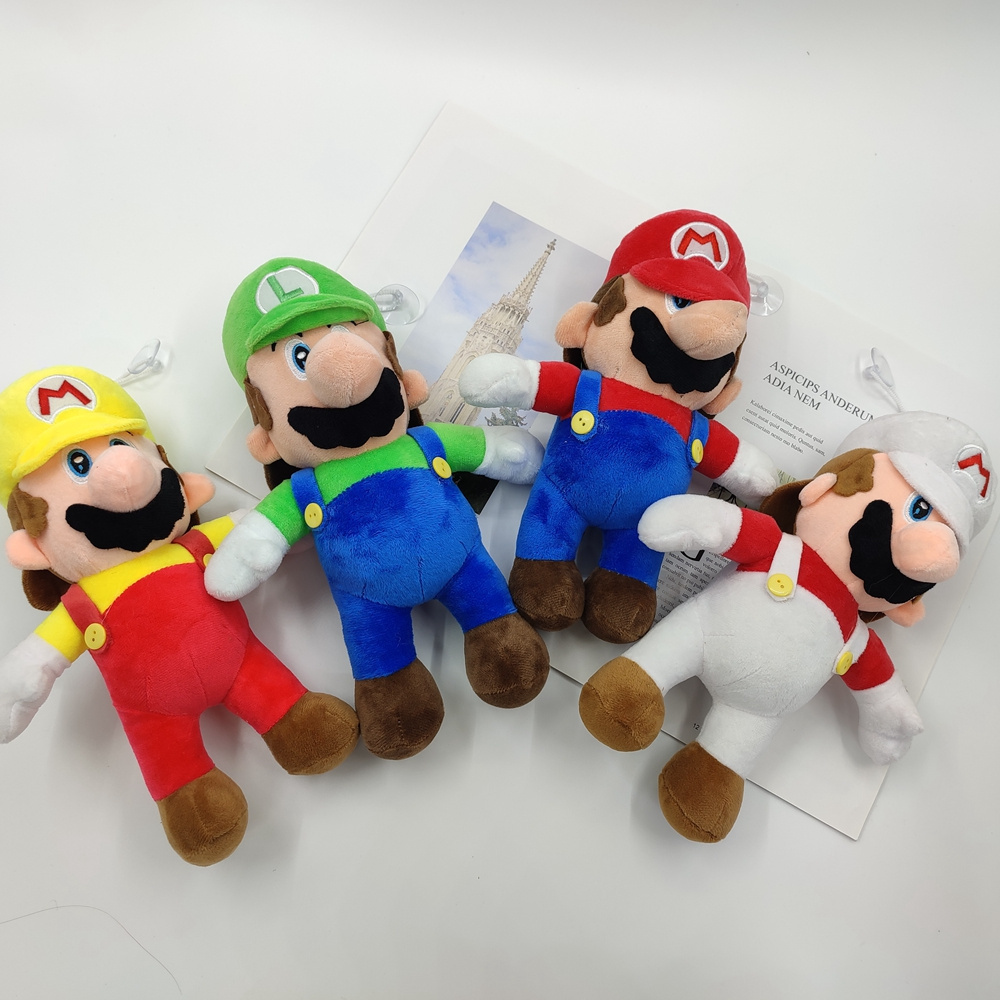 Wholesale Custom Super Bros Plush Toy Mario Doll Toy Soft Stuffed Animal Dolls Toy Kids Children Birthday Christmas Gift