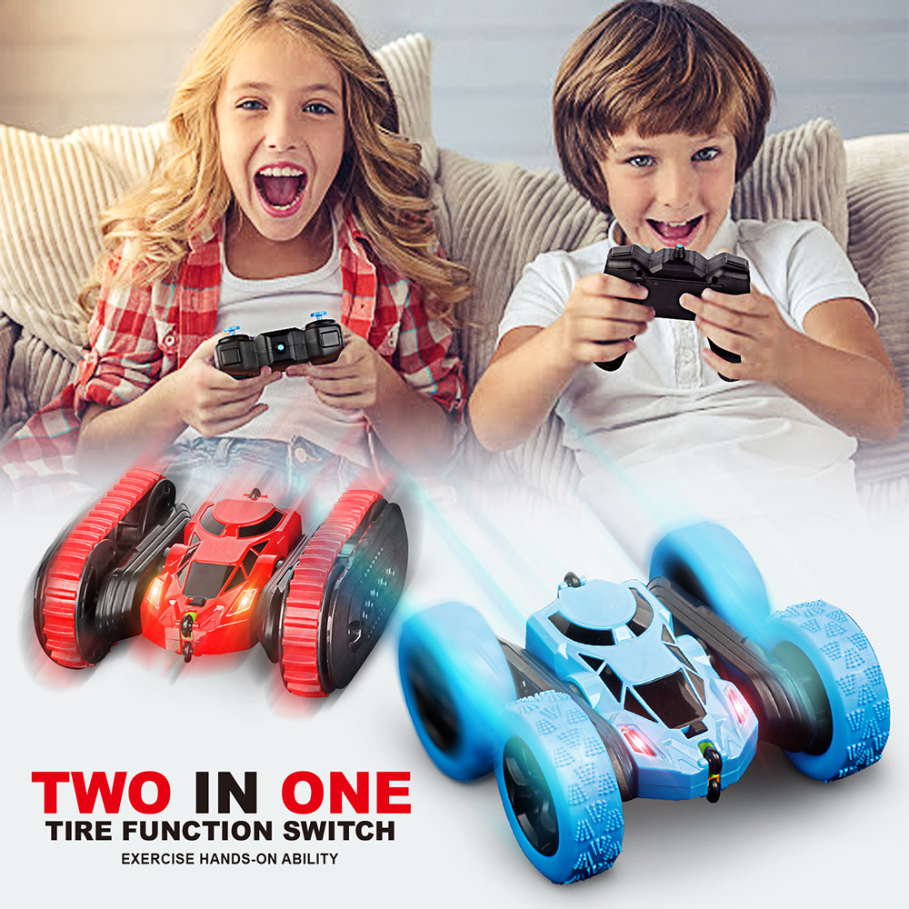 New Type Popular Remote Control Double Side Stunt High Speed Toy RC Electric Car For Kids