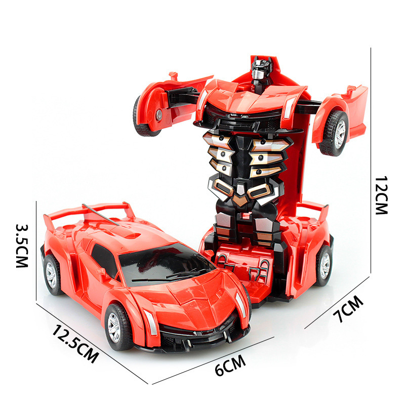 Wholesale Mini RC Transforming Cars Robots One Click Deformation Inertia Cars Children's Boy Toy Cars