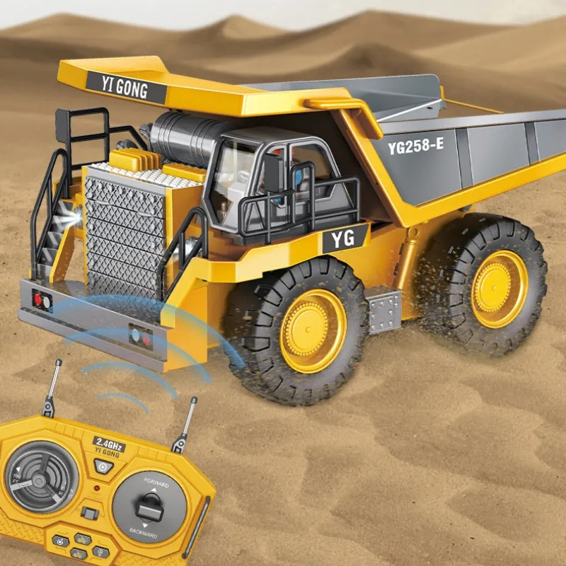 Wholesale 1/20 Truck 11 Channels Dumper Technique Vehicle Excavator 2.4G RC Dump Truck Toys RC Car