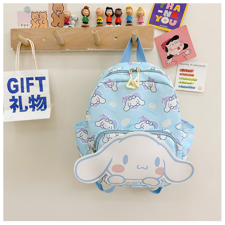 New Style Kawaii Plush Kuromi Book Backpack School Bags for Children Girls with Large Capacity