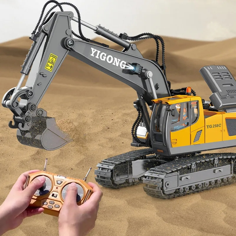 Wholesale 1/20 Truck 11 Channels Dumper Technique Vehicle Excavator 2.4G RC Dump Truck Toys RC Car