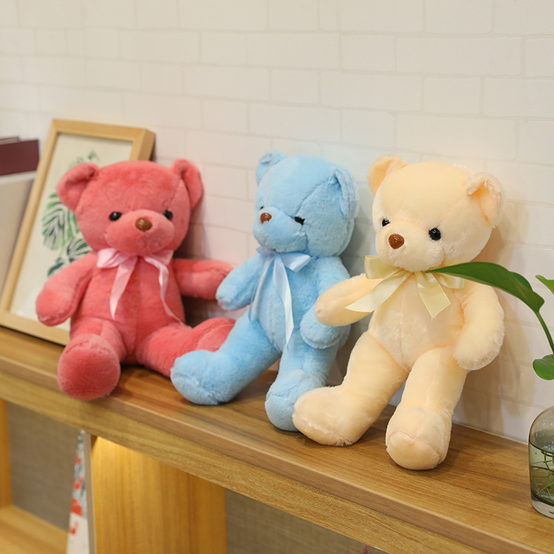 Color Ribbon Teddy Bear Doll Grab Machine Doll Plush Toy Doll Bear