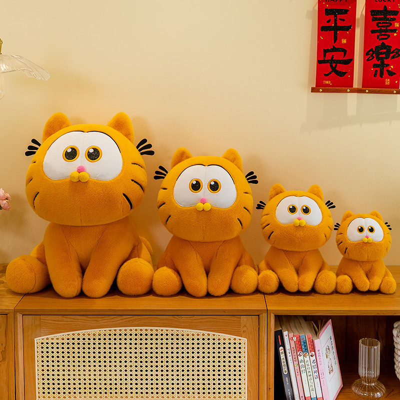 2024 New Big Angry Cat Soft Bed Garfield Cat Stuffed Doll Plush Toys