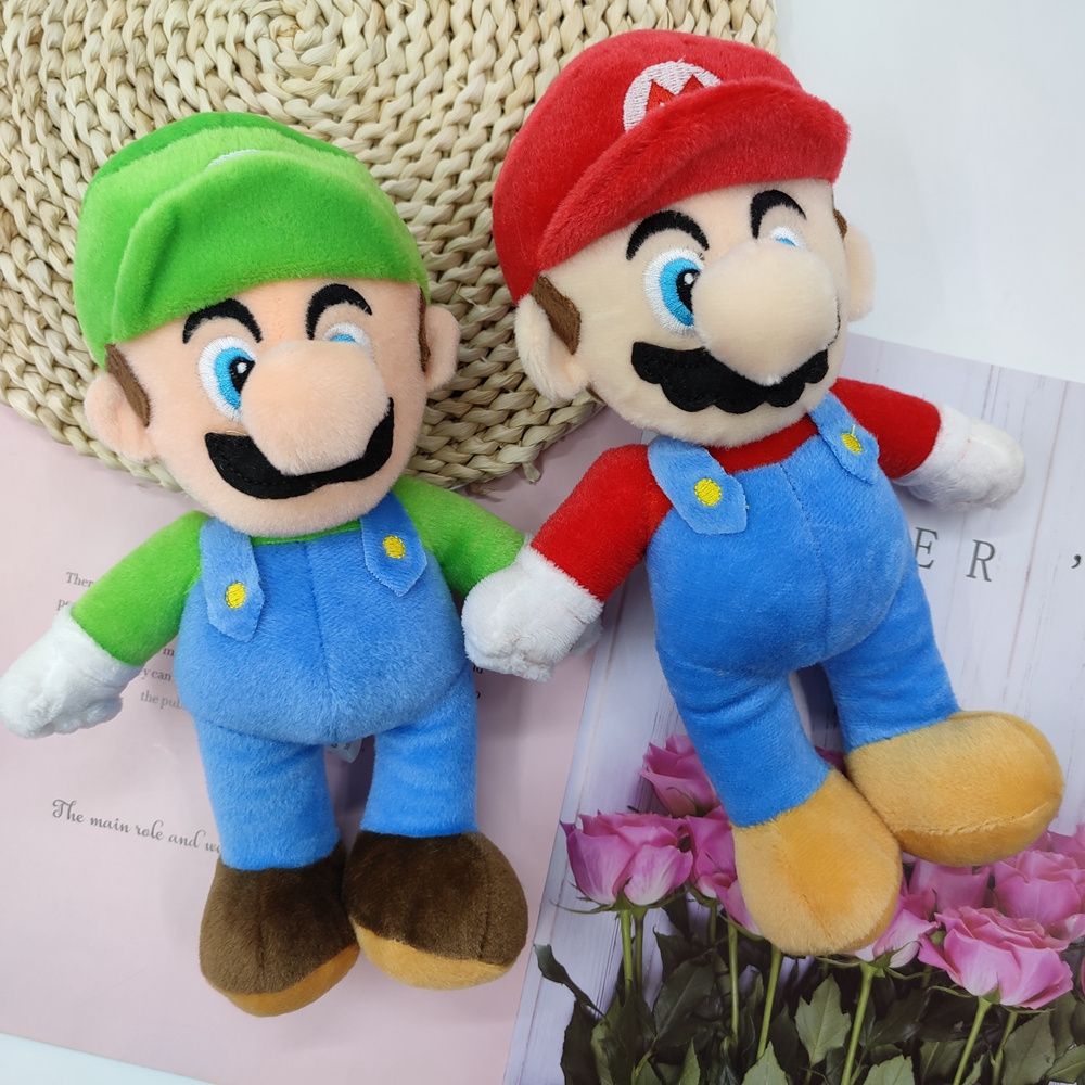 Wholesale Custom Super Bros Plush Toy Mario Doll Toy Soft Stuffed Animal Dolls Toy Kids Children Birthday Christmas Gift