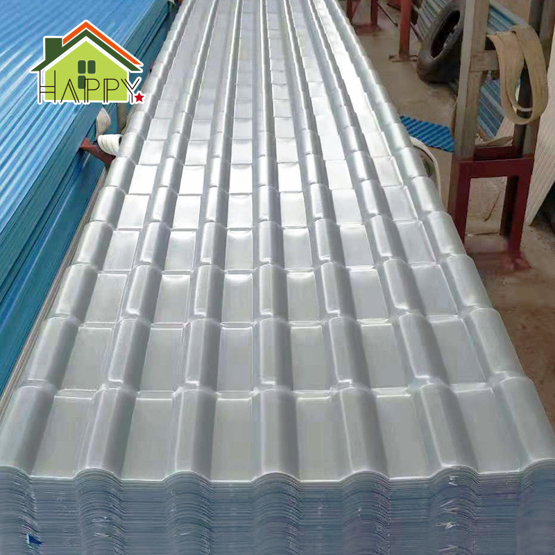 Fiberglass panels clear weather resistant frp corrugated plastic roofing sheet  carport roofing material