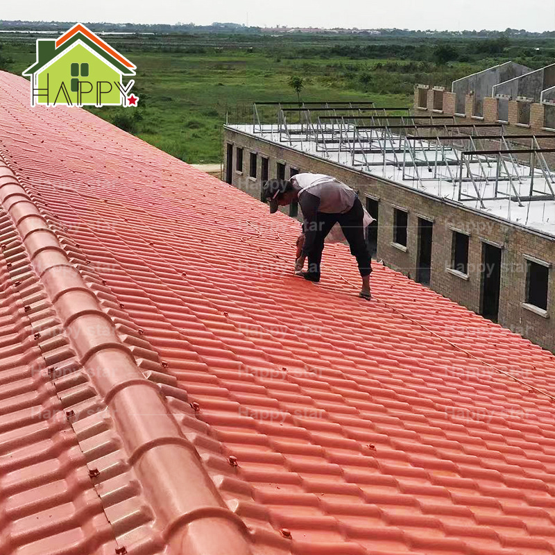 asa telhas plastic sheet roofing composto de pvc telhado redondo teja asa/upvc/pvc synthet resin roof tile roof