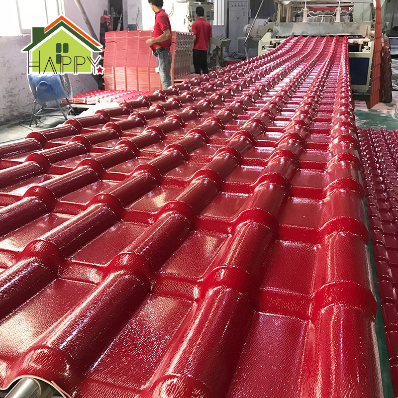 China factory  pvc corrugate plastic roof tile heat resistance Synthetic resin ASA roofing sheet for whaolesales /project