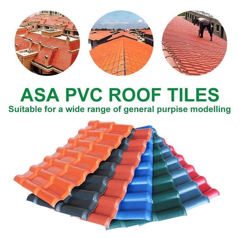 New building materials asa upvc pvc colored plastic roofing sheets double roman roof tiles prices roof tiles prices in philippin