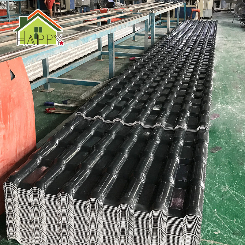 China factory  pvc corrugate plastic roof tile heat resistance Synthetic resin ASA roofing sheet for whaolesales /project