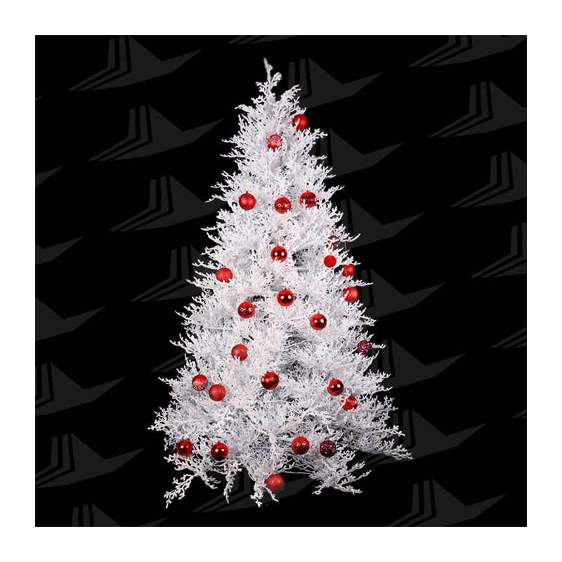 Hot Selling Holding Hand Designed Full PE Injection Branches Tips Pure White 7.5FT Natural Like Deluxe Christmas Tree