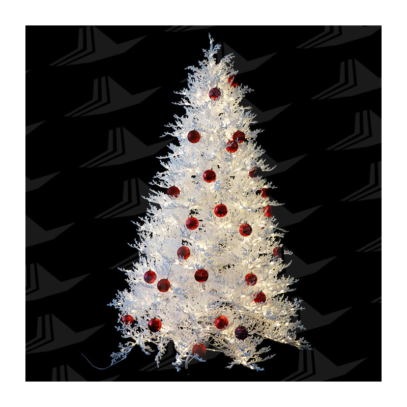 Hot Selling Holding Hand Designed Full PE Injection Branches Tips Pure White 7.5FT Natural Like Deluxe Christmas Tree